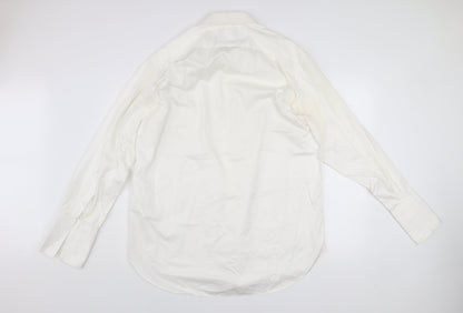 Charles Tyrwhitt Men’s White Classic Fit 17/34 Cotton Dress Shirt