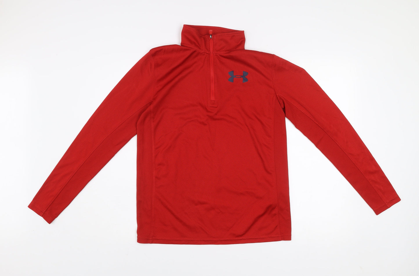 Under Armour Boys Red XL 1/4 Zip HeatGear Pullover Sweatshirt