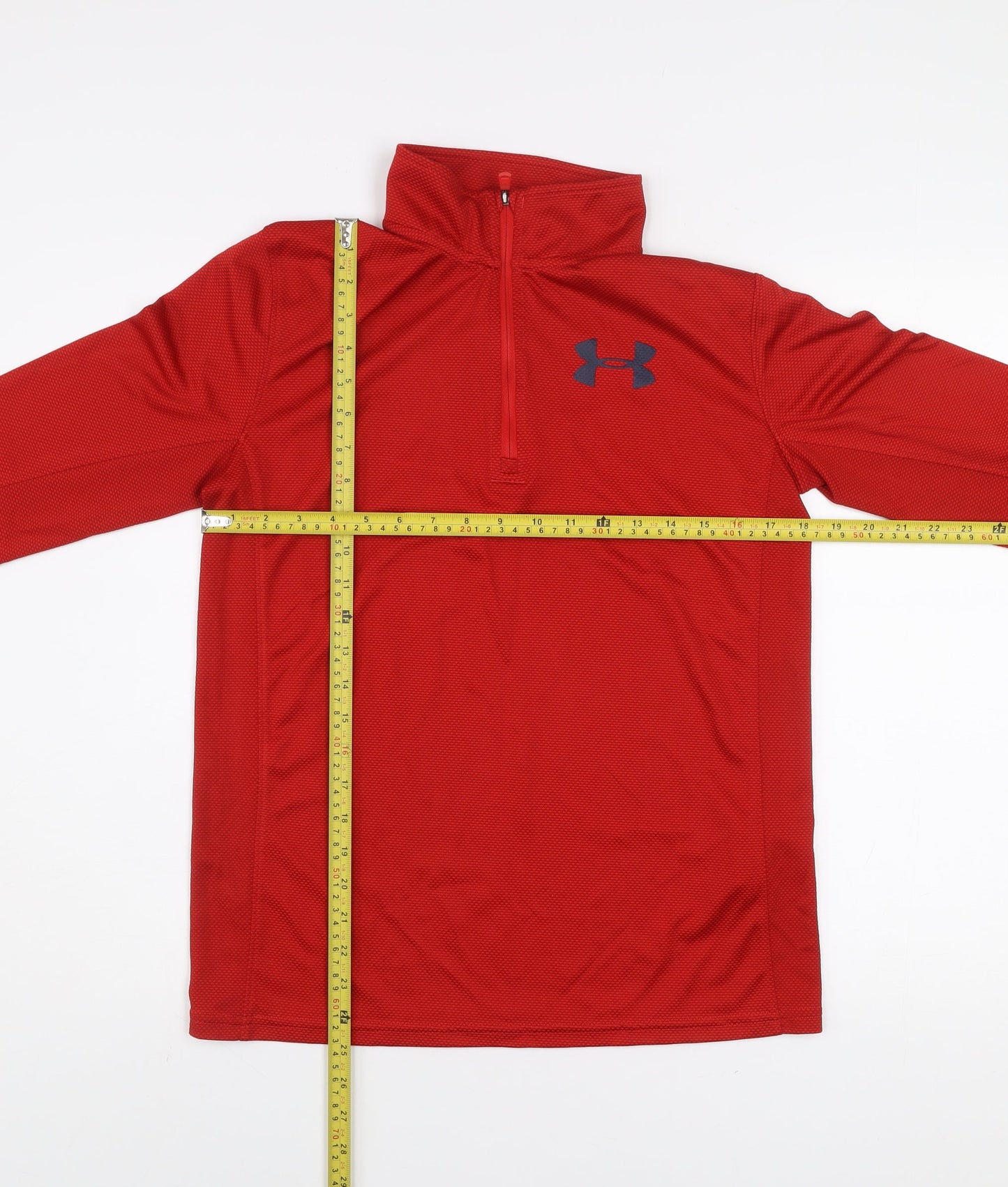 Under Armour Boys Red XL 1/4 Zip HeatGear Pullover Sweatshirt