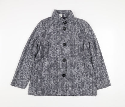 Womens UK Size S Anne De Lançay Grey Overcoat