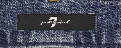 7 For All Mankind Men's Blue Denim Straight Jeans Size 27 Regular Fit