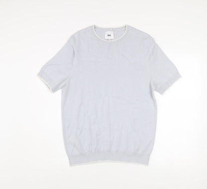 Kin Men’s Blue Cotton Short Sleeve Knit Top Size M