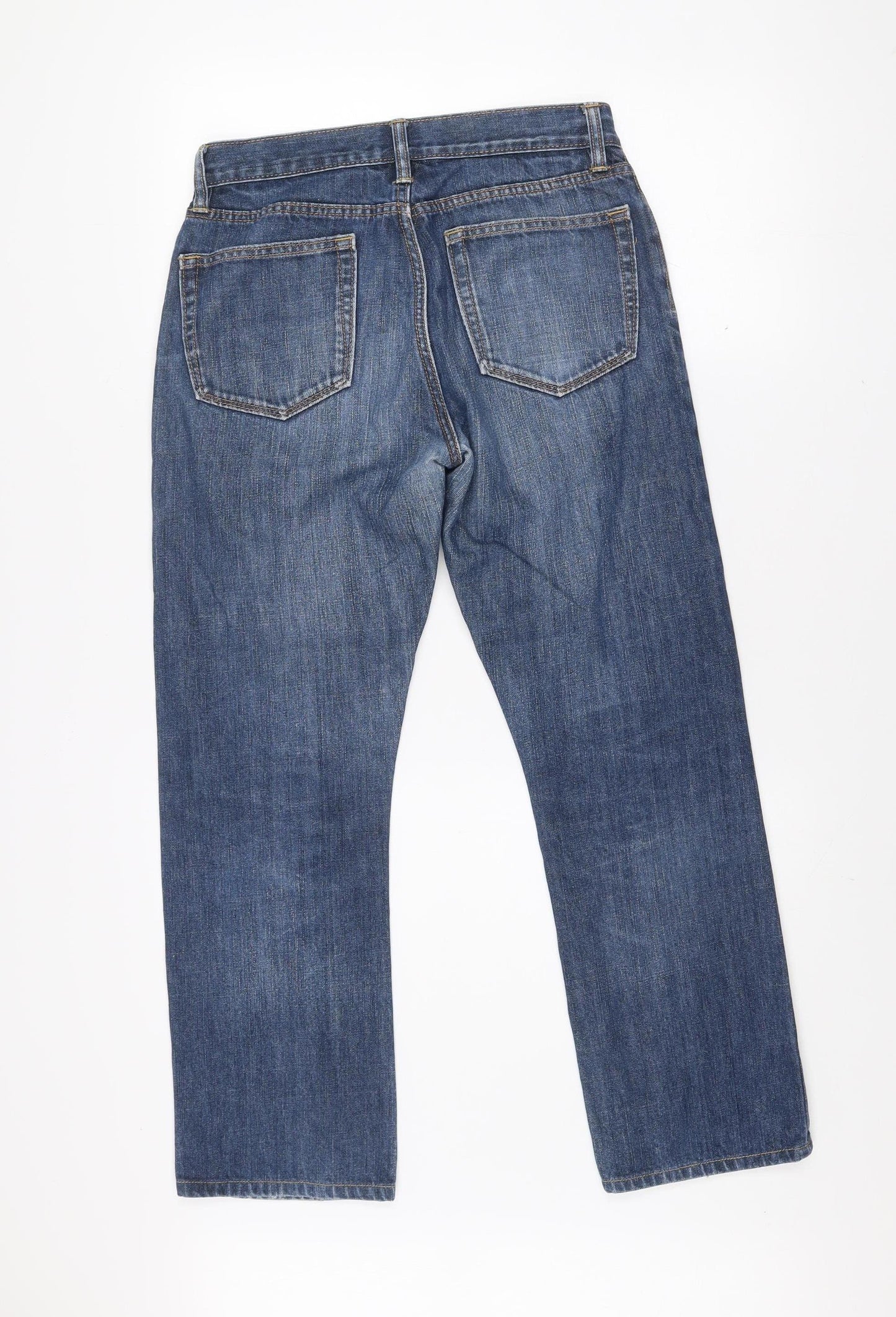 Gap Men's Blue Straight Fit Denim Jeans 29W 30L Cotton Classic Style