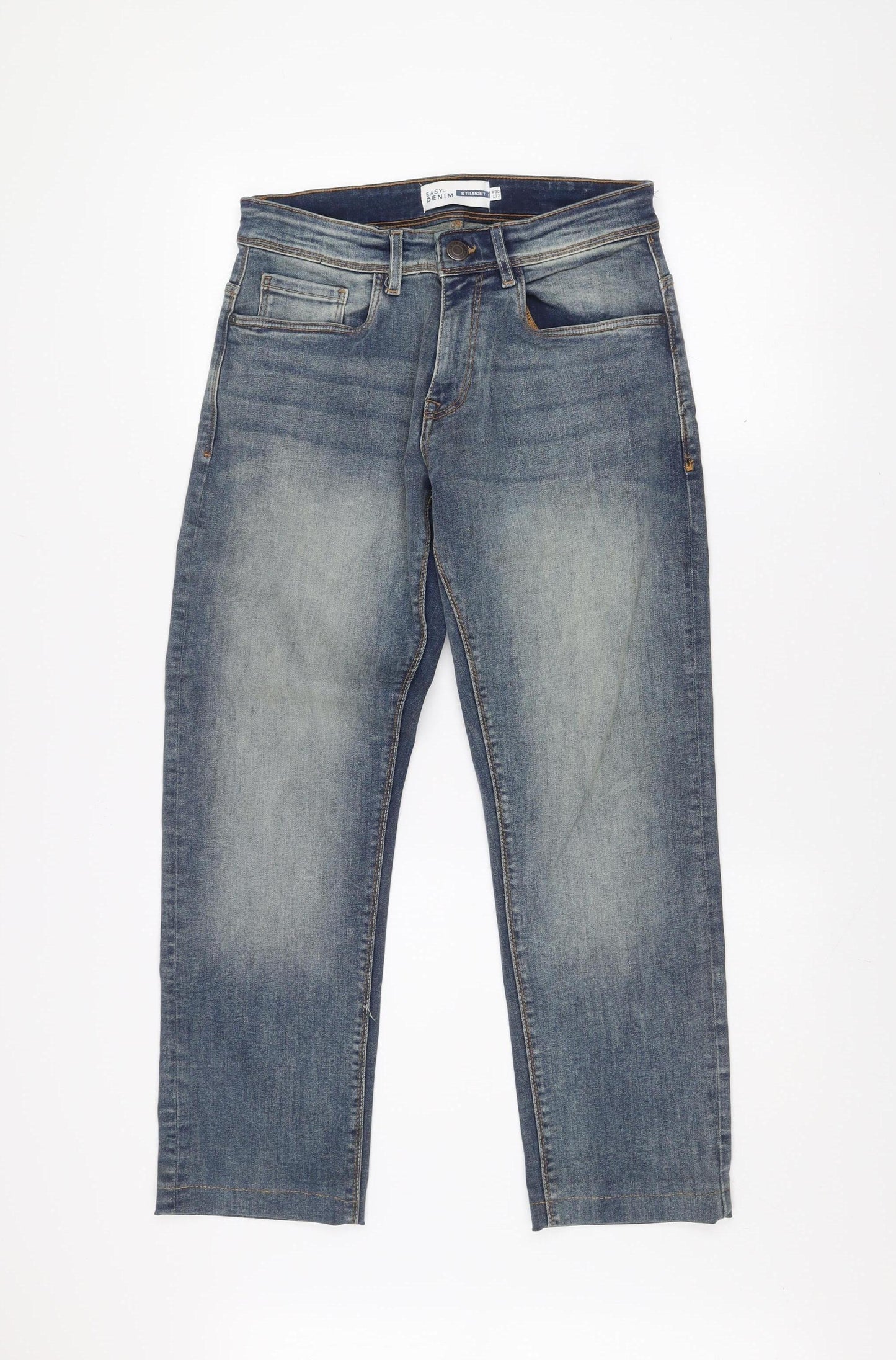 Matalan Men’s Blue Straight Leg Denim Jeans W30 L32 Stretch