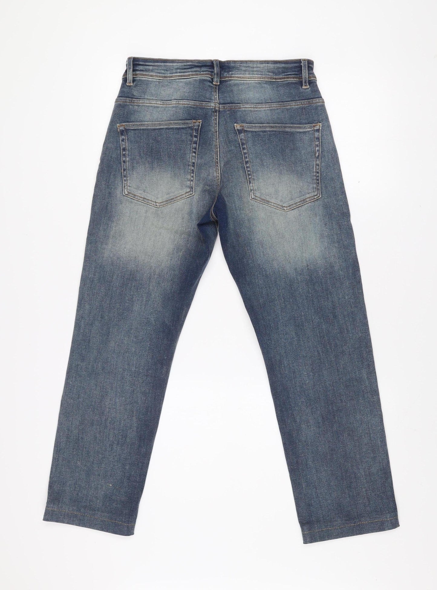 Matalan Men’s Blue Straight Leg Denim Jeans W30 L32 Stretch