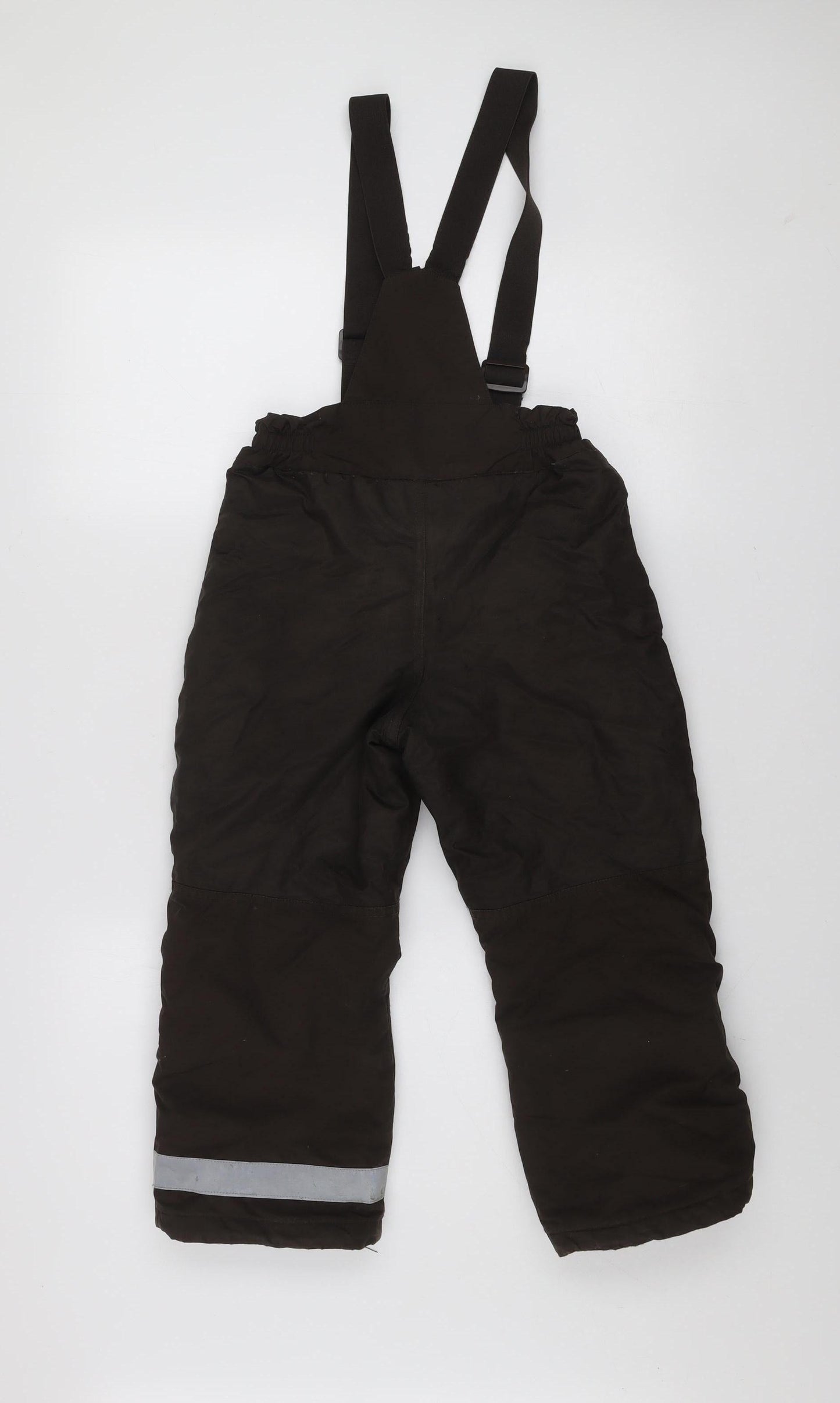 H&M Boys Brown Waterproof Snow Pants 7 Years Winter Ski Trousers
