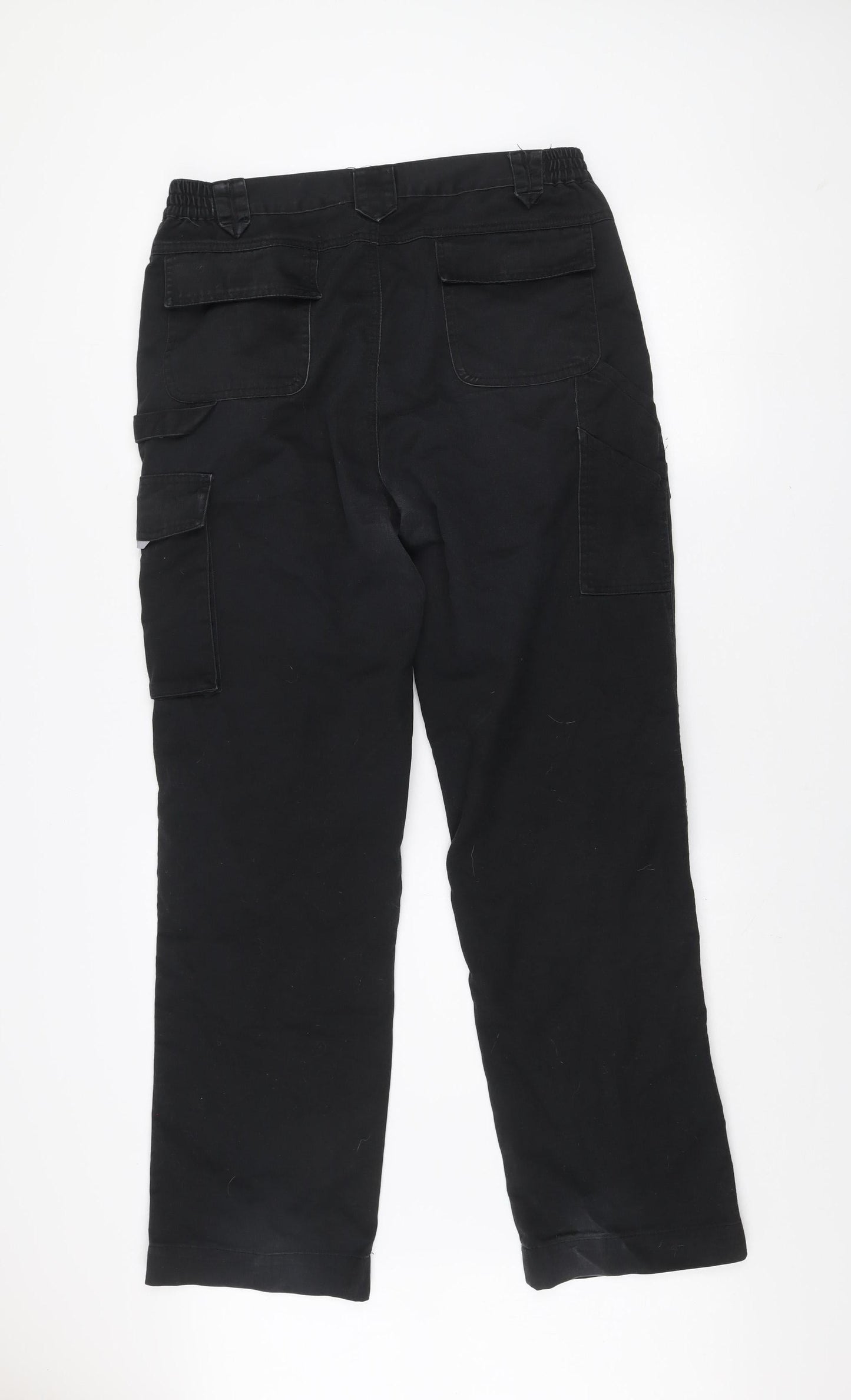 Result Work-Guard Men's Black Cargo Work Trousers Size L 36in Regular