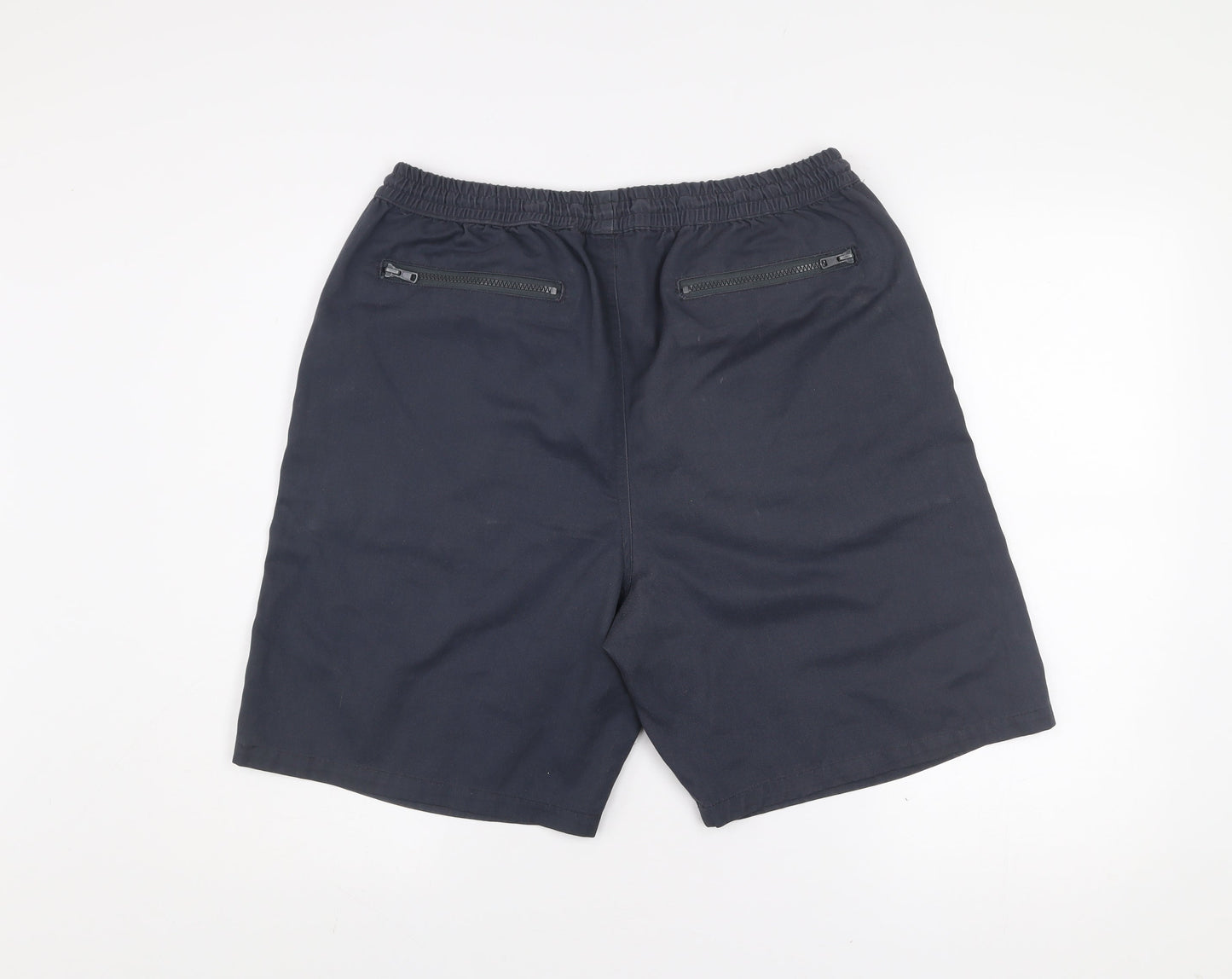 Infuse Jeans Men's Blue XL Cargo Shorts with Zip Pockets