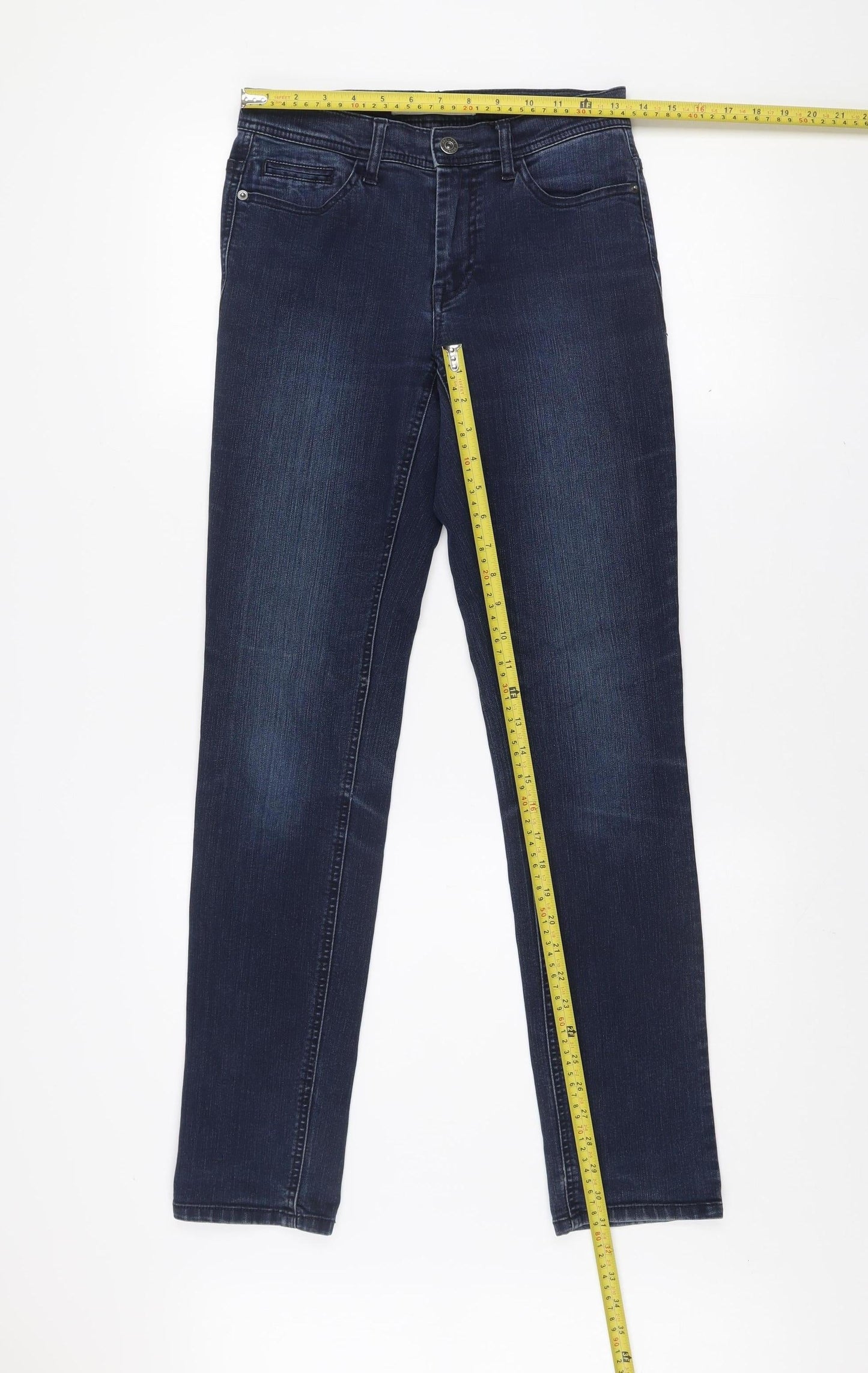 Jeans by Jackpot Men's Blue Straight Slim Fit Denim Jeans 27x32