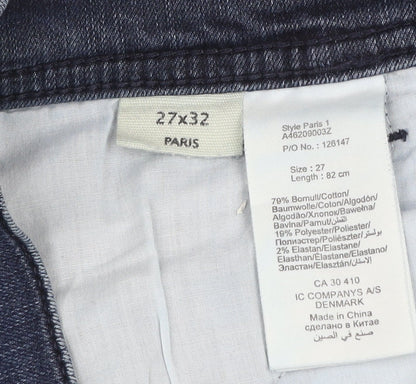 Jeans by Jackpot Men's Blue Straight Slim Fit Denim Jeans 27x32