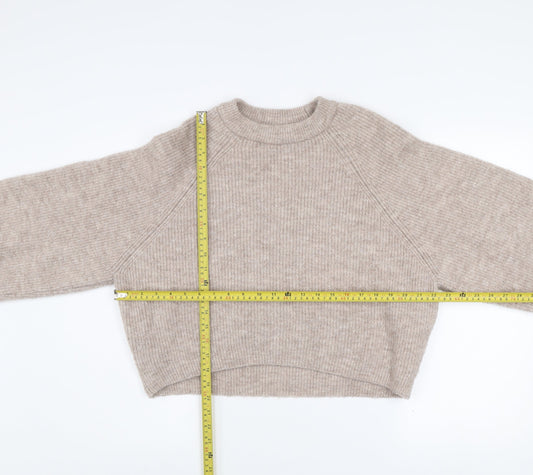 Womens UK Size S Topshop Beige Pullover Jumper