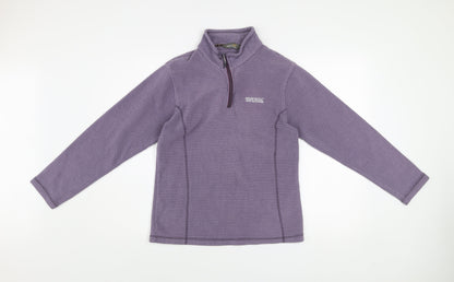 Regatta Women’s Purple 1/4 Zip Fleece Sweatshirt UK 12