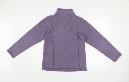 Regatta Women’s Purple 1/4 Zip Fleece Sweatshirt UK 12