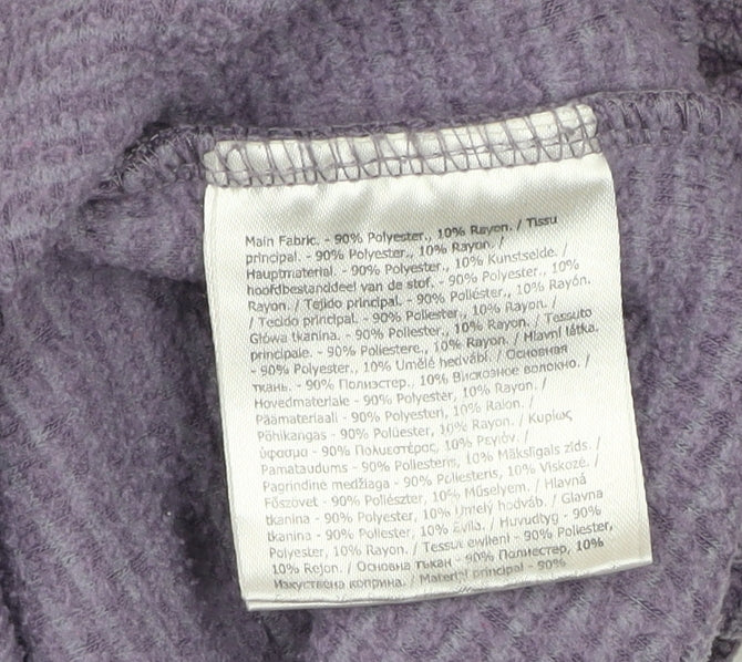 Regatta Women’s Purple 1/4 Zip Fleece Sweatshirt UK 12