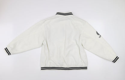 H&M Divided Men's White Varsity Jacket M 38in CHAMPS Series Style