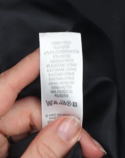 Marks and Spencer Women’s Black Size 12 Pencil Skirt Lined Stretch Workwear