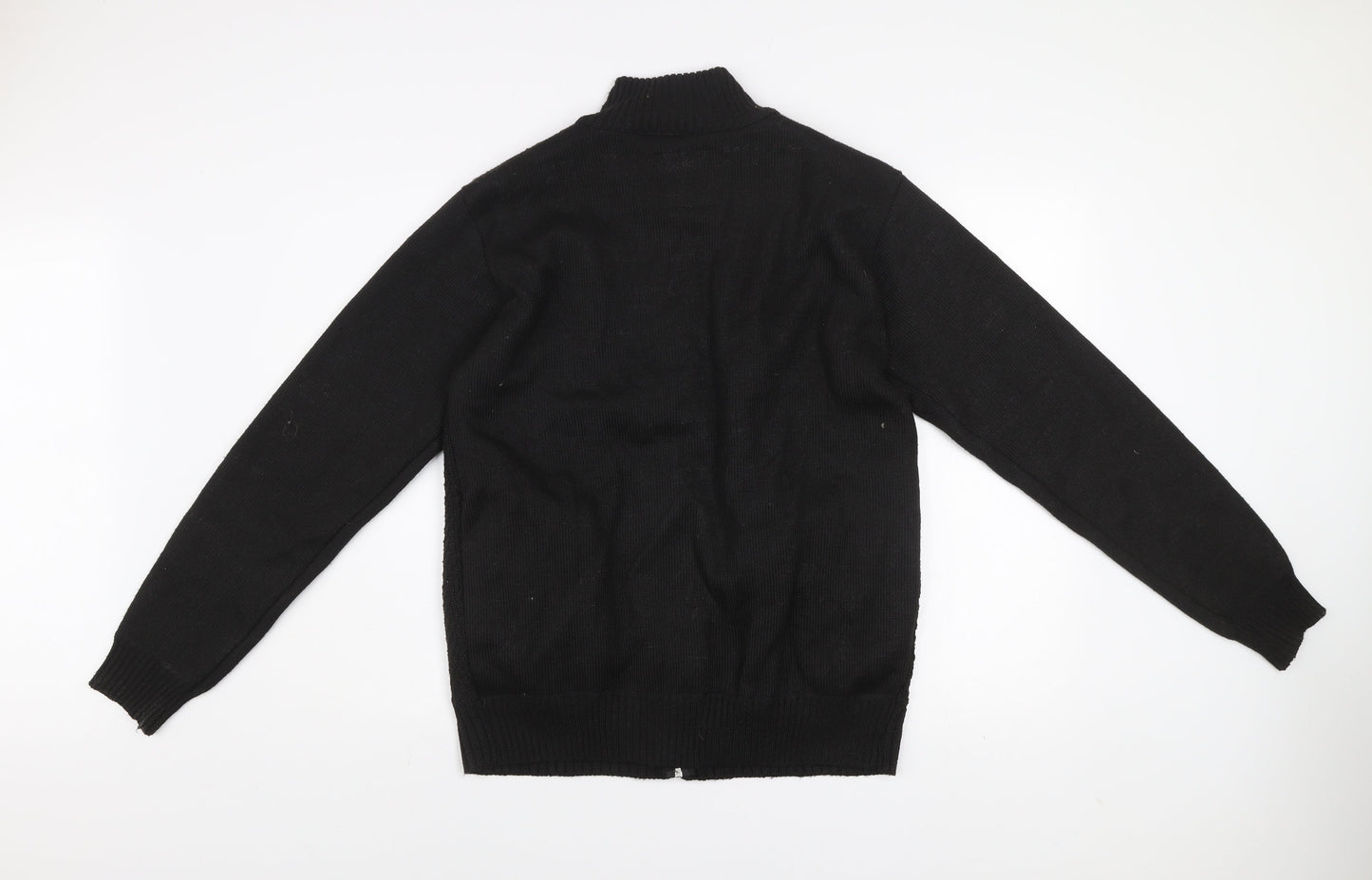 Mens UK Size M Matinee Black Basic Jacket