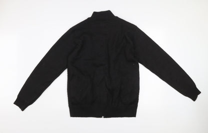 Mens UK Size M Matinee Black Basic Jacket