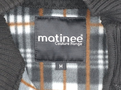 Mens UK Size M Matinee Black Basic Jacket