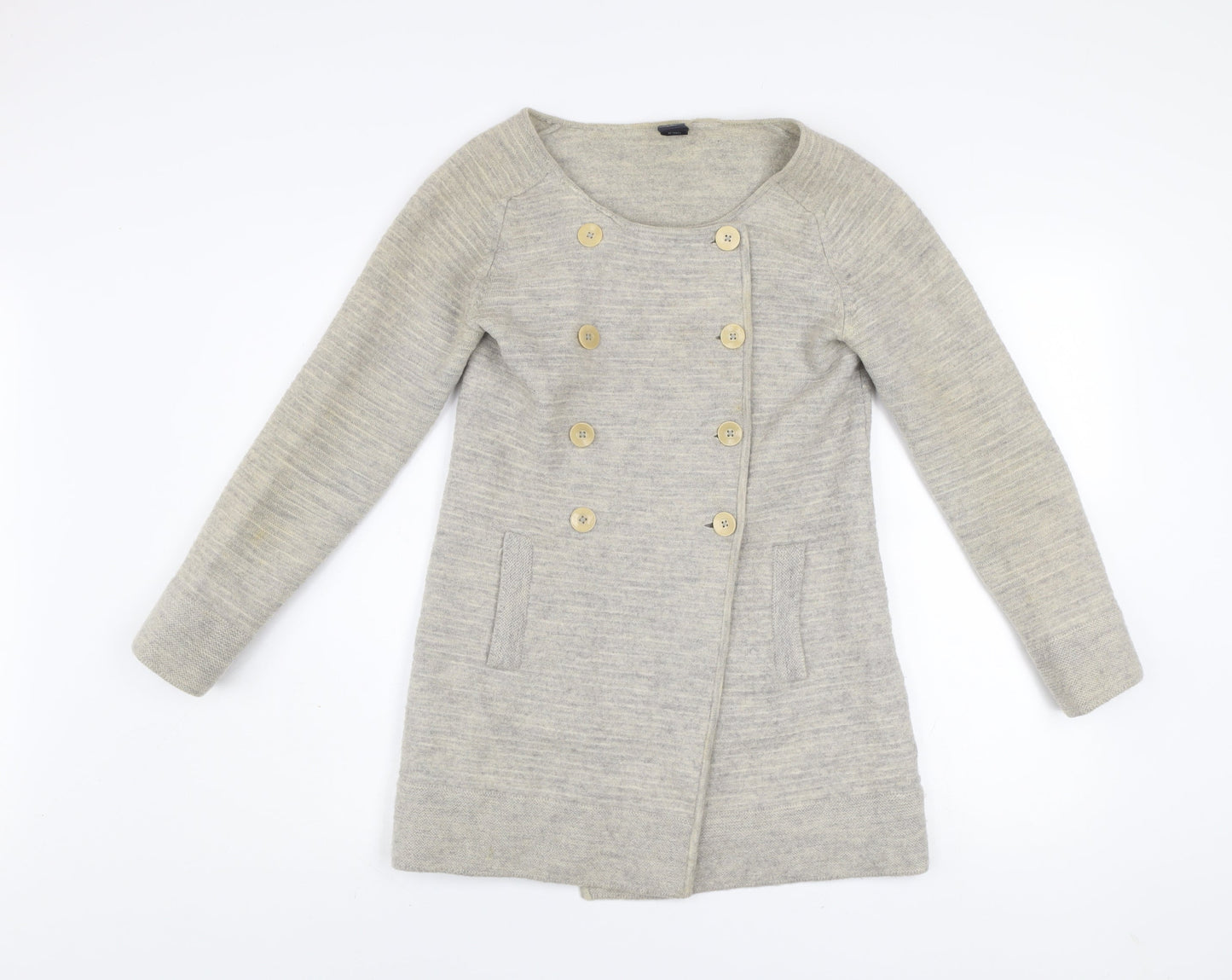 GAP Women’s Beige Wool Long Sleeve Button Cardigan M