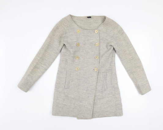 GAP Women’s Beige Wool Long Sleeve Button Cardigan M