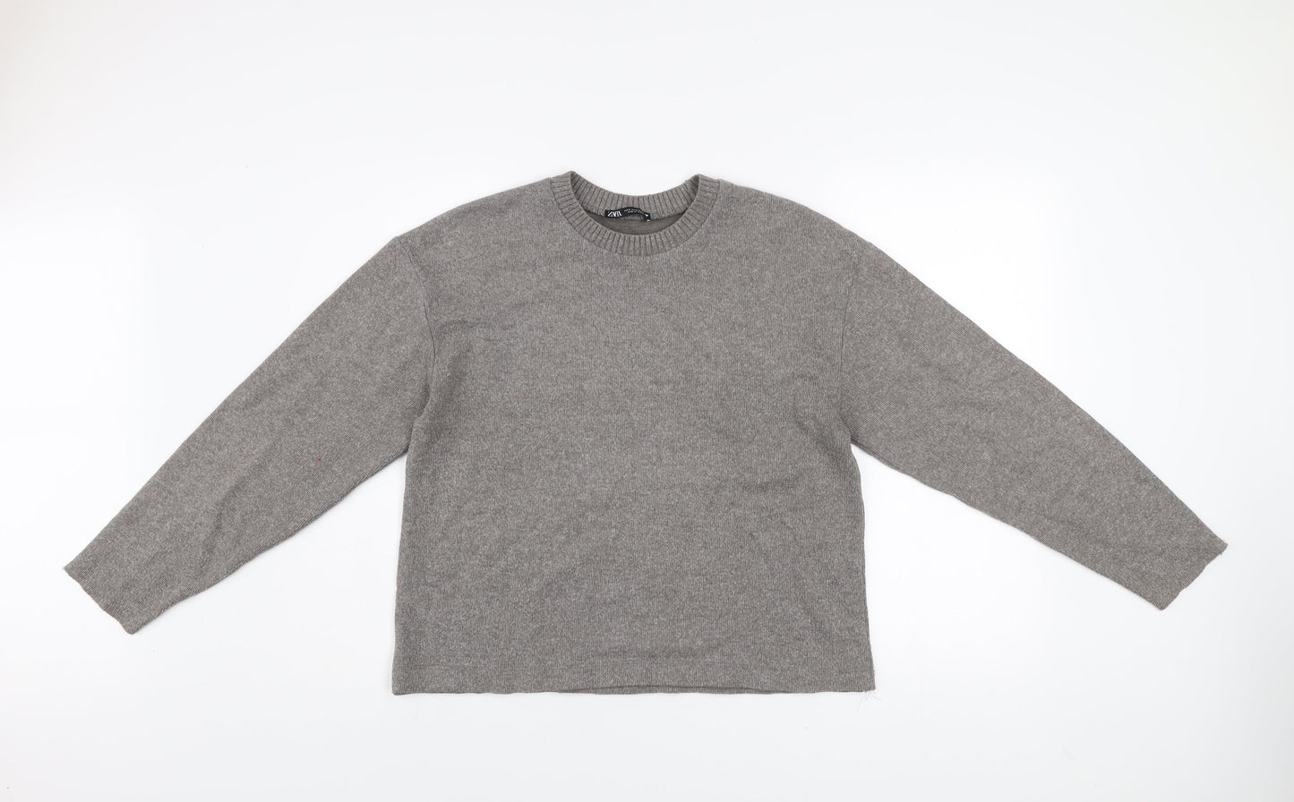 Womens UK Size 8 Zara Grey Pullover Jumper