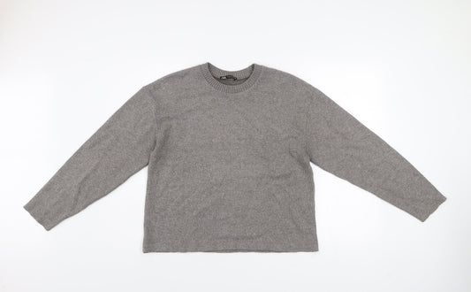 Womens UK Size 8 Zara Grey Pullover Jumper