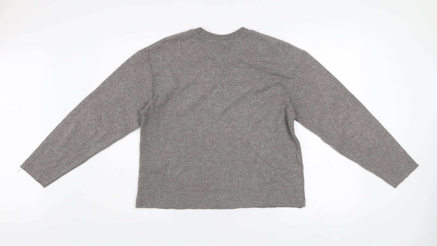 Womens UK Size 8 Zara Grey Pullover Jumper