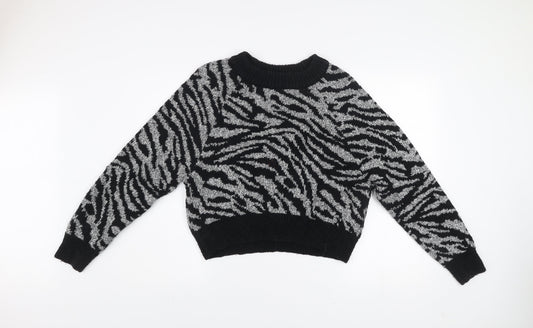 Womens UK Size S Topshop Black Pullover Jumper