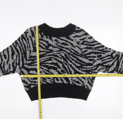 Womens UK Size S Topshop Black Pullover Jumper