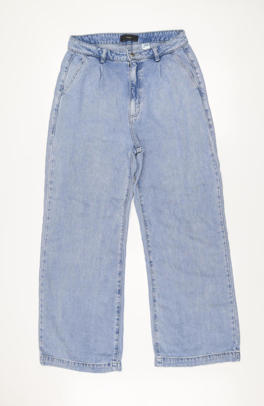 Next Women's Blue Wide-Leg High Rise Lyocell Jeans Size 10