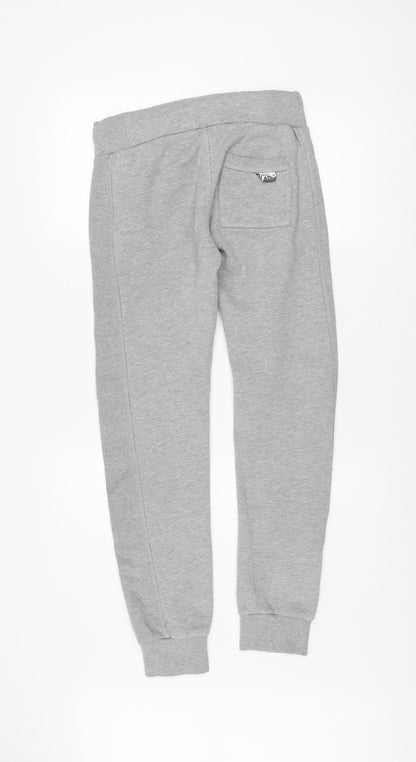 Superdry Men's Grey Jogger Sweatpants 2XS Regular Fit Fleece Trousers