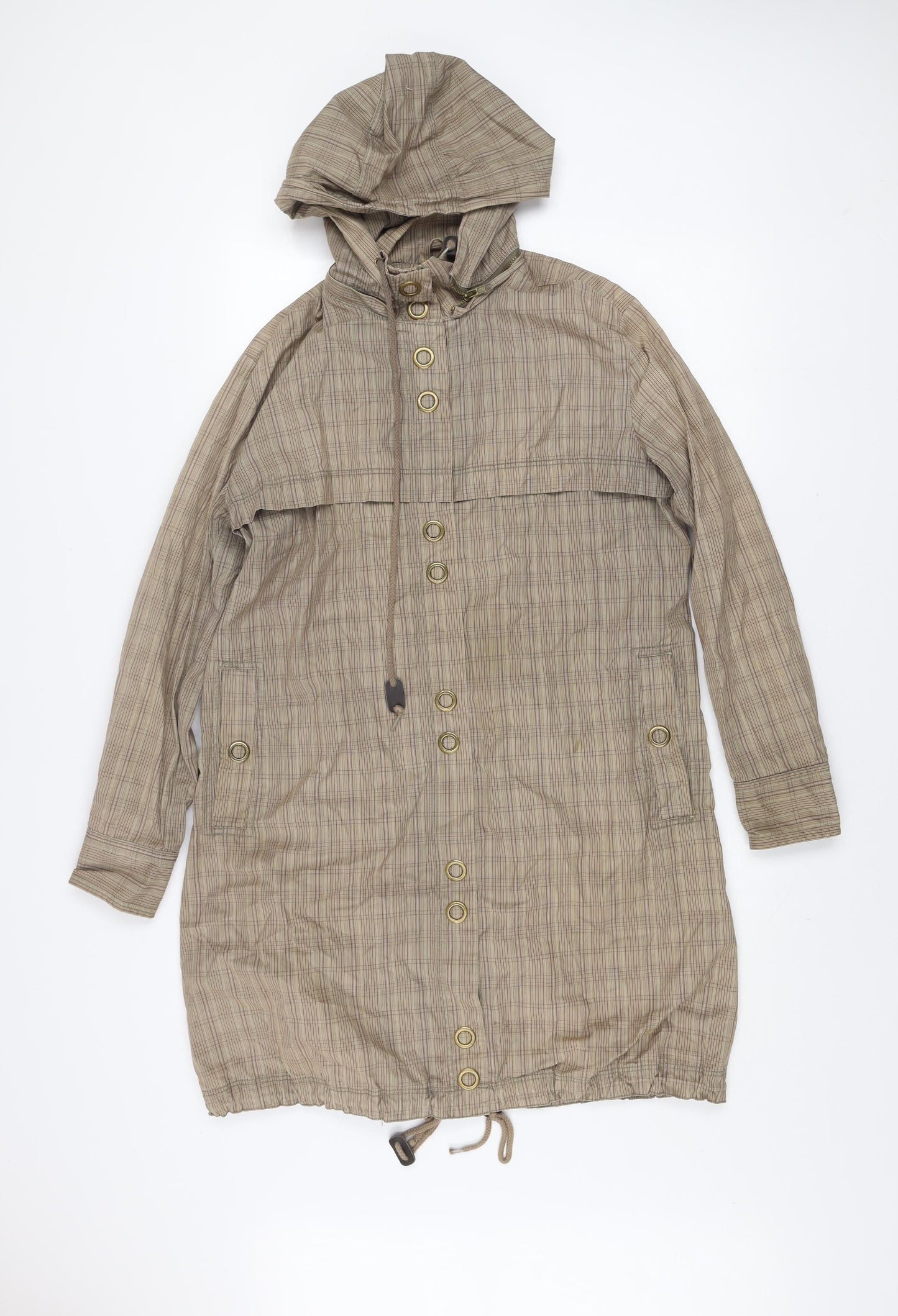 Womens UK Size 8 MNG Beige Rain Coat