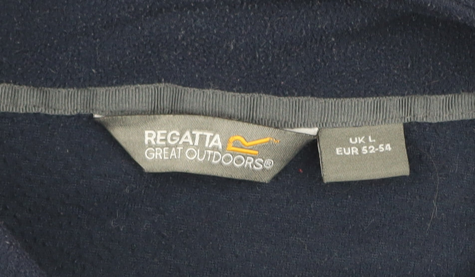 Regatta Great Outdoors Men's Navy Blue Fleece Full Zip Jacket L