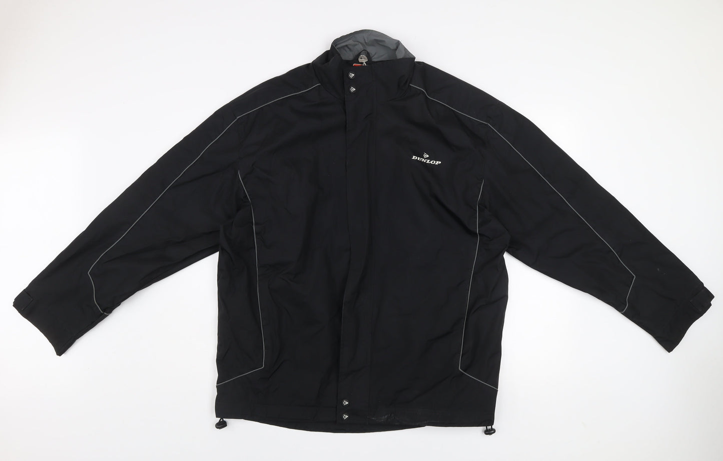 Dunlop Men's Black L Windbreaker Waterproof Golf Jacket