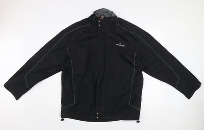 Dunlop Men's Black L Windbreaker Waterproof Golf Jacket