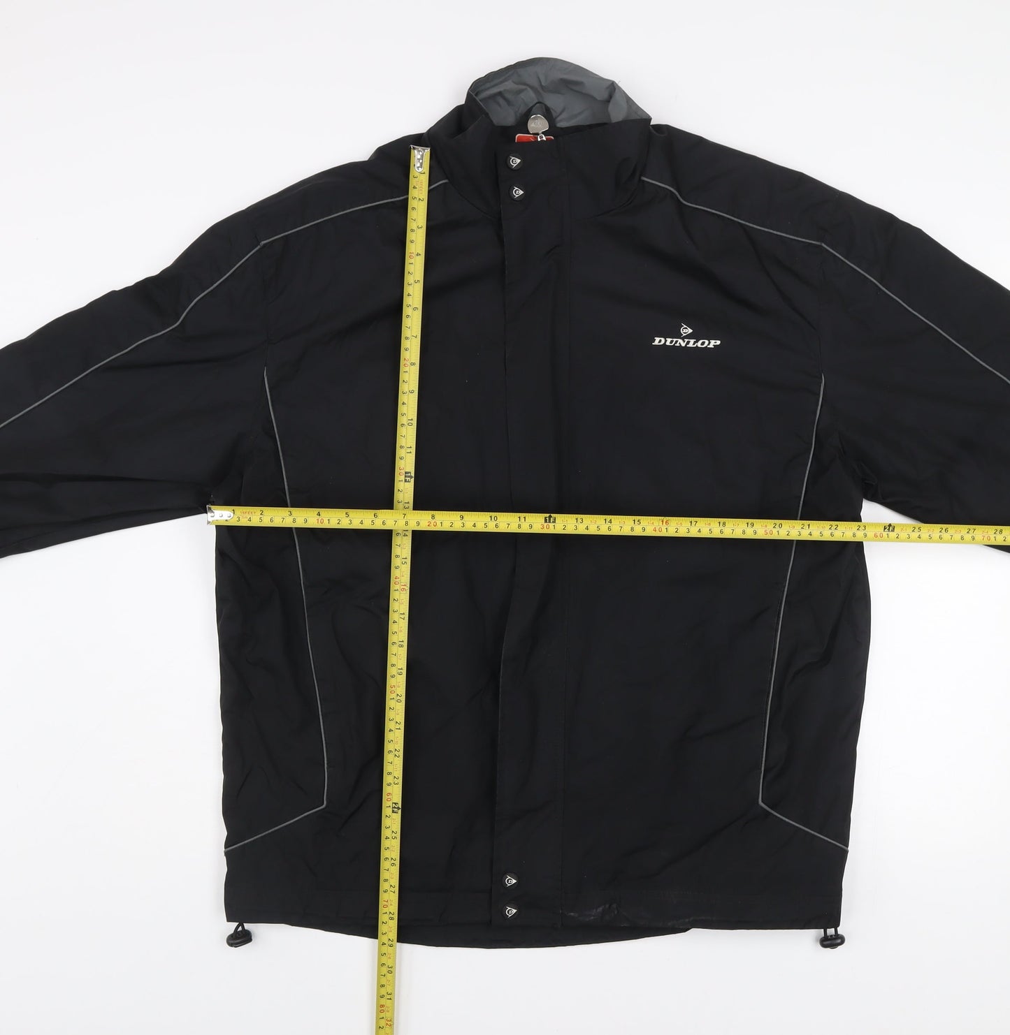 Dunlop Men's Black L Windbreaker Waterproof Golf Jacket