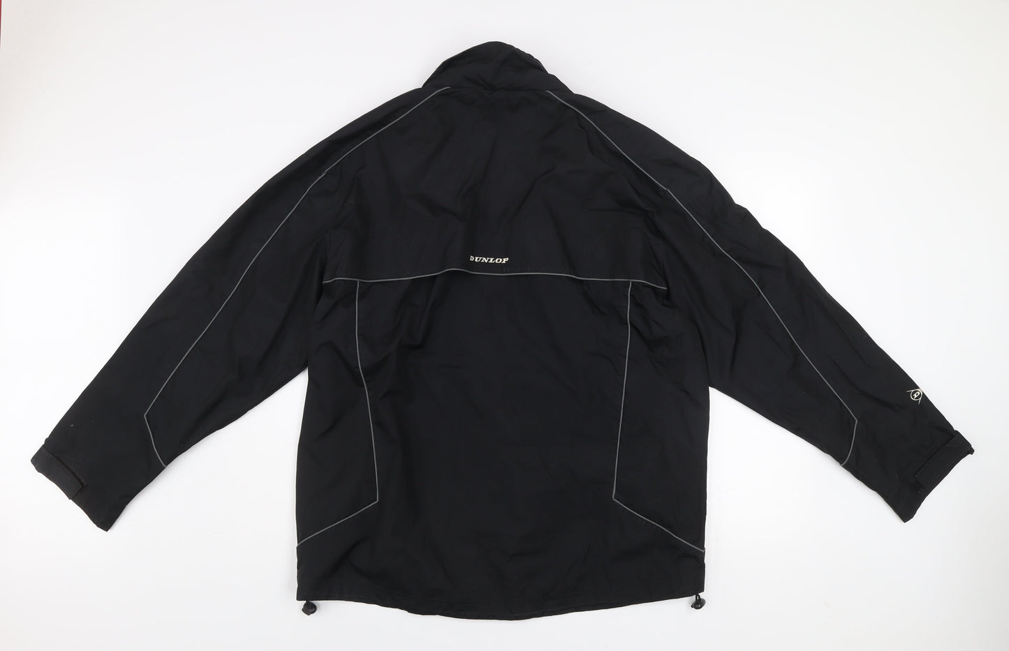 Dunlop Men's Black L Windbreaker Waterproof Golf Jacket