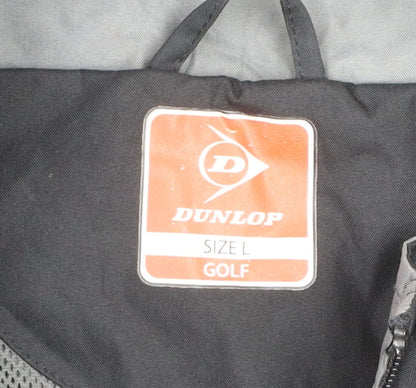 Dunlop Men's Black L Windbreaker Waterproof Golf Jacket