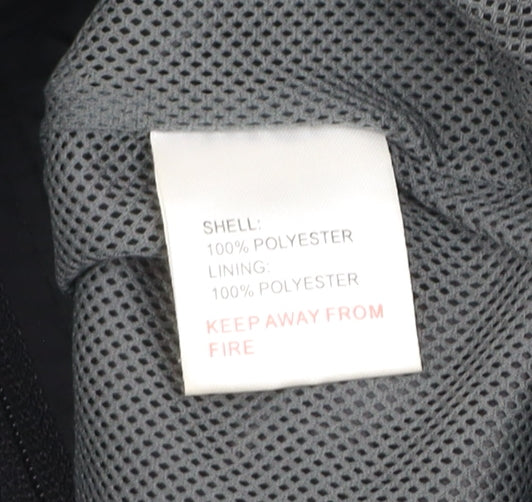 Dunlop Men's Black L Windbreaker Waterproof Golf Jacket