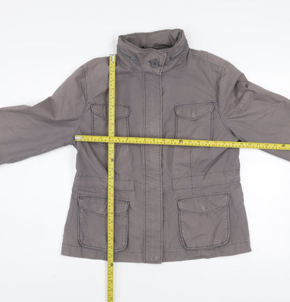 Womens UK Size 16 Dorothy Perkins Grey Military Jacket