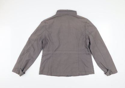 Womens UK Size 16 Dorothy Perkins Grey Military Jacket