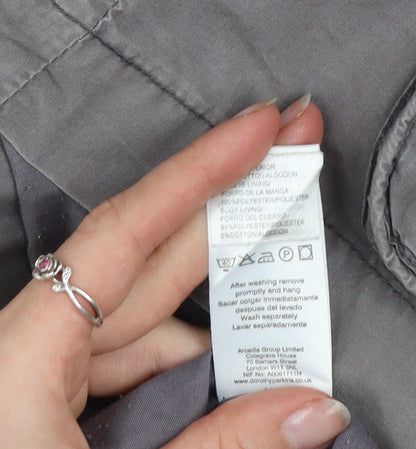Womens UK Size 16 Dorothy Perkins Grey Military Jacket