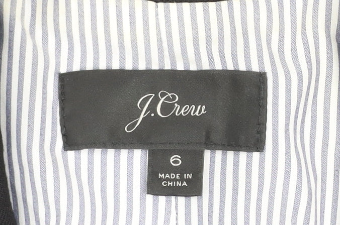 Womens UK Size 10 J.CREW Black Classic Button-Up