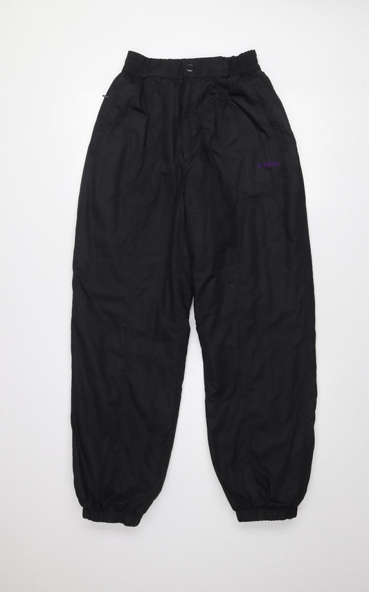 Brugi Men's Black Snow Pants Size S Water Resistant Trousers