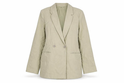 H&M Womens Beige XS Regular Fit Blazer Jacket