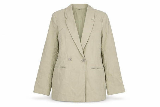 H&M Womens Beige XS Regular Fit Blazer Jacket