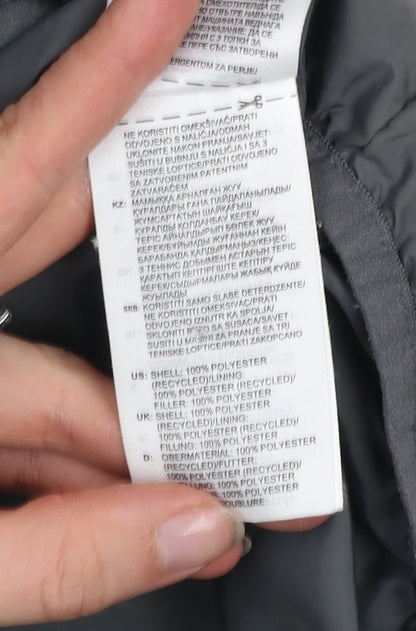 adidas Boys Grey 5-6 Years Puffer Jacket Winter Lightweight Coat