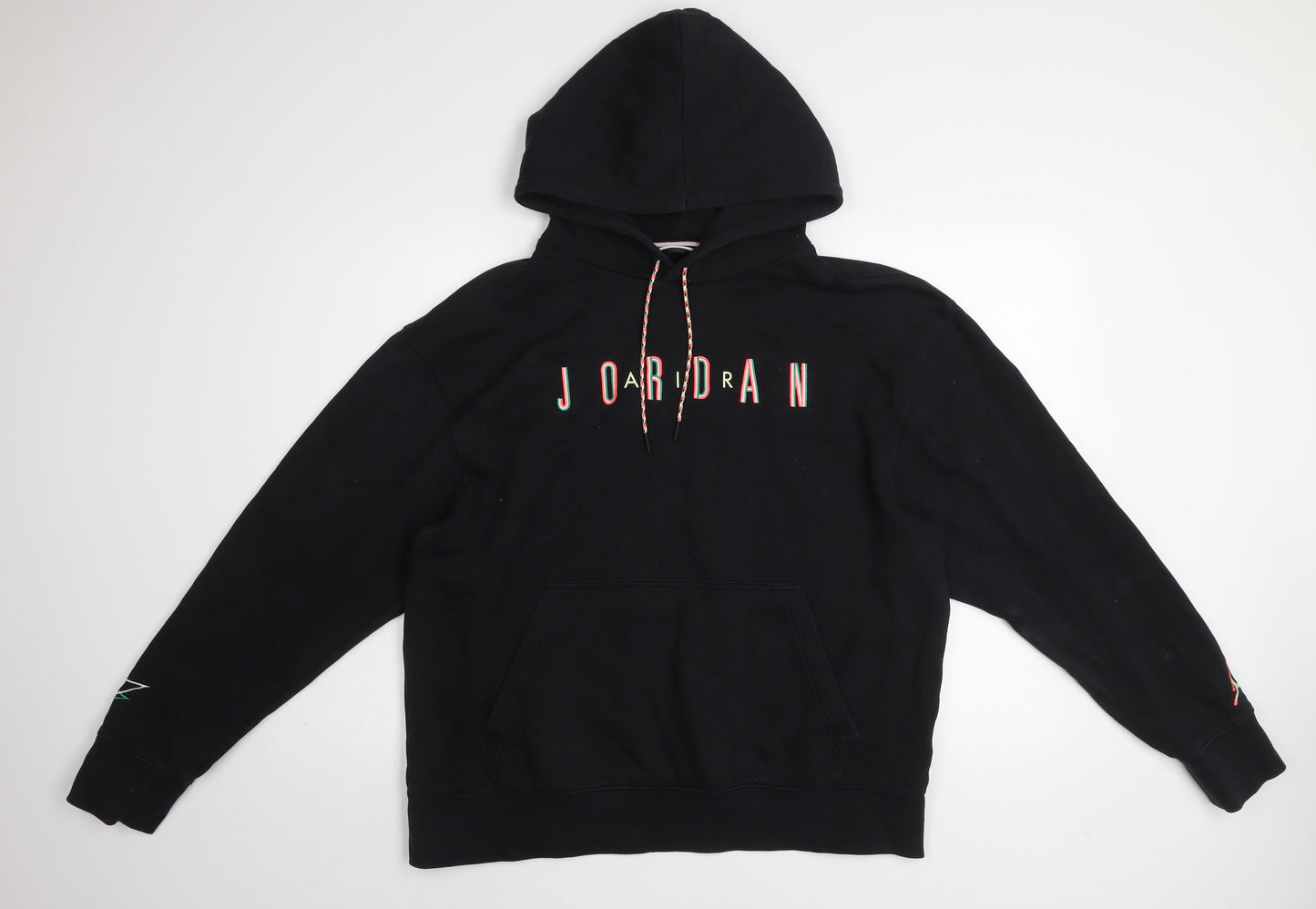 Jordan Men’s Black XXL Pullover Hoodie with Logo Graphic