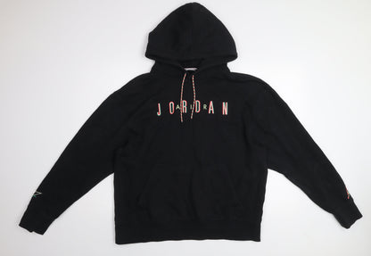 Jordan Men’s Black XXL Pullover Hoodie with Logo Graphic